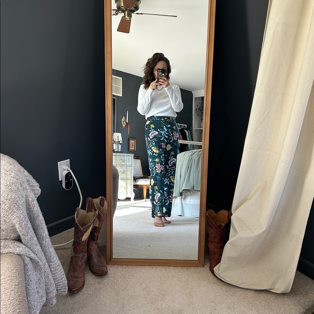 Loft Floral Patterned Pants
